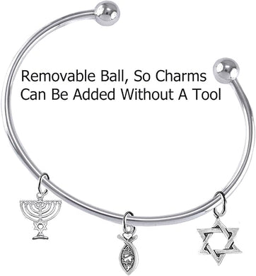 Messanic Christian Bracelet, Hypoallergenic, Safe-Nickel, Lead, Cadmium Free, Adjustable Bracelet