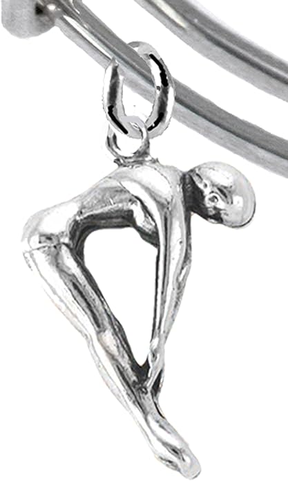 Swimming, Diver Adjustable Charm Bracelet, Hypoallergenic, Safe-Nickel Free, No Poisonous Lead Or Cadmium
