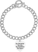 Message Jewelry, My Daughter, My Joy, My Sunshine, My Heart, Bracelet, Hypoallergenic, Safe-Nickel, Lead, Free