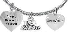 Martial Arts, Kickboxing Jewelry, Karate Jewelry, Super Hero, Always Believe In Yourself," Martial Arts Jewelry" Hypoallergenic, Safe-Nickel, Lead Free