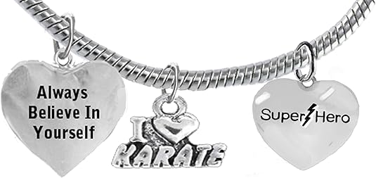 Martial Arts, Kickboxing Jewelry, Karate Jewelry, Super Hero, Always Believe In Yourself,