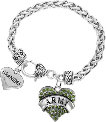 Army Grandma Bracelet, Hypoallergenic, Will NOT Irritate Anyone with Sensitive Skin. Safe- Nickel, Lead and Cadmium Free