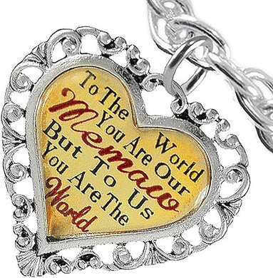 Memaw Heart Charm Bracelet Hypoallergenic, Safe, Nickel, Lead & Cadmium Free!
