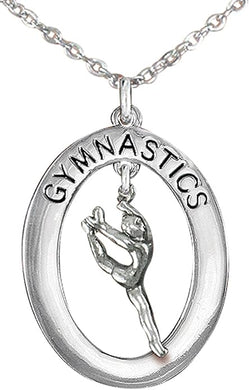 Gymnast Leaping Necklace, Adjustable, Hypoallergenic, Nickel, Lead & Cadmium Free!