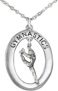 Gymnast Leaping Necklace, Adjustable, Hypoallergenic, Nickel, Lead & Cadmium Free!