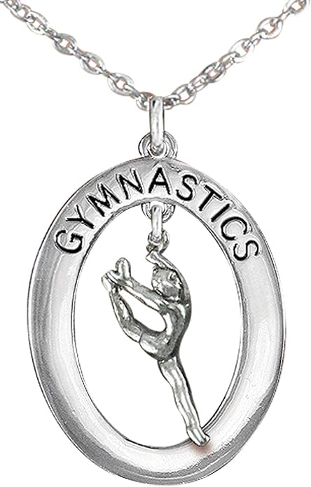 Gymnast Leaping Necklace, Adjustable, Hypoallergenic, Nickel, Lead & Cadmium Free!
