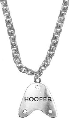 Hoofer, Sterling Silver Solid .925 Sterling, Not Plated Or Coated. Cable Chain Necklace, Charm-Nickel, Lead, Cadmium Free