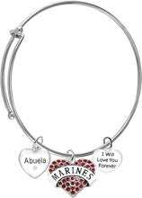 Marine Abuela, I Will Love You Forever, Hypoallergenic, Safe-Nickel Free, No Poisonous Lead Or Cadmium