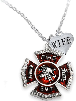 EMT-Wife Adjustable Necklace, Hypoallergenic, Safe-Nickel, Lead, Cadmium Free