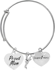Martial Arts, Kickboxing Jewelry, Karate Jewelry, Super Hero, Proud Mom," Martial Arts Jewelry" Adjustable Bracelet Hypoallergenic, Safe-Nickel, Lead Free