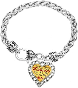 Mamaw Heart Charm Bracelet Hypoallergenic, Safe, Nickel, Lead & Cadmium Free!