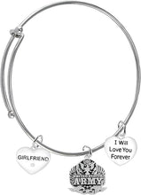 Girlfriend, I Will Love You Forever, Army Hypoallergenic, Safe-Nickel Free, No Poisonous Lead Or Cadmium