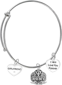 Girlfriend, I Will Love You Forever, Army Hypoallergenic, Safe-Nickel Free, No Poisonous Lead Or Cadmium