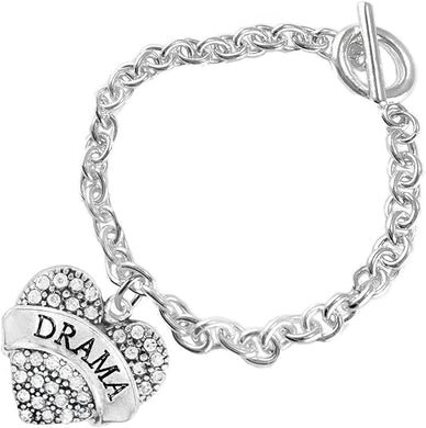 Drama Crystal Heart Hypoallergenic Bracelet. Nickle and Lead Free!