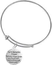 Saint Benedict Protective Charm, and Prayer, Protect Me from Harm, from Evil, from The Devil Adjustable. Bracelet Nickle, Lead Cadmium Free