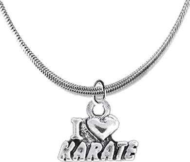 Martial Arts, Kickboxing Jewelry, Karate Jewelry, Adjustable Necklace, Hypoallergenic, Safe-Nickel, Lead Free