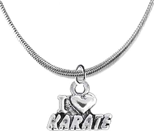 Martial Arts, Kickboxing Jewelry, Karate Jewelry, Adjustable Necklace, Hypoallergenic, Safe-Nickel, Lead Free