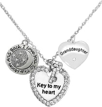 Granddaughter, I Love You to The Moon & Back Adjustable Necklace, Hypoallergenic, Safe-Nickel, Lead, Free