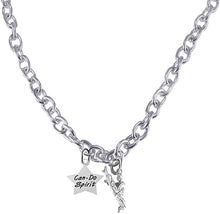 Martial Arts, Kickboxing, Karate Jewelry, Can Do Spirit, Necklace Hypoallergenic, Safe-Nickel,Lead,Cadmium Free