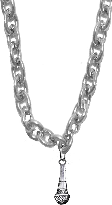 Singer, Entertainer, Speaker, Auctioneer, Announcer, Opera,Vocal Micraphone User On A Sterling Silver Solid .925 Sterling, Not Plated Or Coated.Cable Chain Necklace, Charm-Nickel, Lead, Cadmium Free