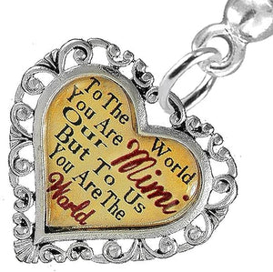 Mimi Heart Charm Post Earring Hypoallergenic, Safe-Nickel, Lead & Cadmium Free!