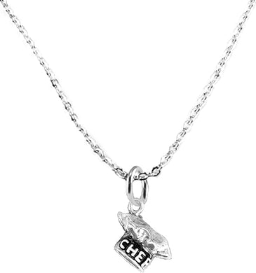 Chef Hat, Sterling Silver Solid .925 Sterling, Not Plated Or Coated.18 Inch Necklace.Charm Nickel, Lead, Cadmium Free