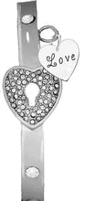 It Really Locks!, The Key To My Heart, "You Are My World", Cuff Crystal Bracelet, Hypoallergenic, Safe-Nickel, Lead, Free