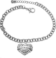 The Perfect Gift, Quinceanera Genuine Crystal Heart, Hypoallergenic Adjustable Bracelet, Safe-Nickel, Lead & Cadmium Free!