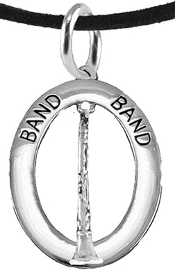 Band Clairinet Player Hypoallergenic Adjustable Necklace, Safe-Nickel, Lead Free