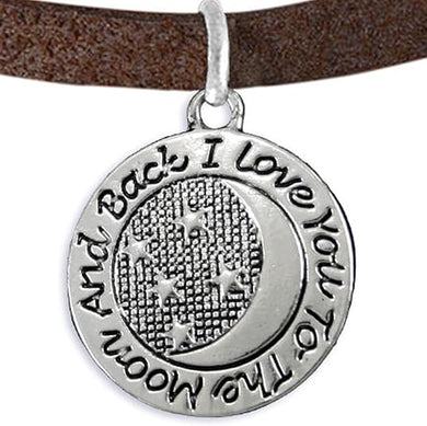 Mother's Day Jewelry, Mom Jewelry, Grandma Jewelry, I Love You to The Moon and Back Adjustable Bracelet Hypoallergenic-Safe, Nickel, Lead Free