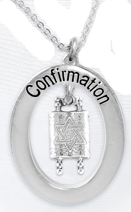 The Perfect Gift Jewish Confirmation Hypoallergenic Necklace, Safe-Nickel, Lead & Cadmium Free!