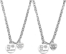 Very Special Mother Daughter,You Are My Sunshine, My Mom, My Daughter 18 Inch Necklaces(2),STERLING SILVER Solid .925 Sterling,Not Plated Or Coated.Cable Chain Necklaces,Charm-Nickel,Lead,Cadmium Free