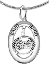 Band Music Notes Hypoallergenic Adjustable Necklace, Safe-Nickel, Lead Free
