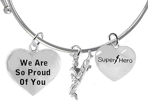 Martial Arts, Kickboxing Jewelry, Karate Jewelry, Super Hero, We Are So Proud Of You, " Martial Arts Jewelry" Adjustable Bracelet Hypoallergenic, Safe-Nickel, Lead Free