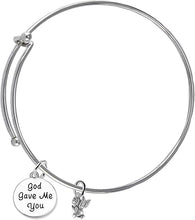 God Gave Me You, Praying Angel Of God, Hypoallergenic Adjustable Miracle Wire Bracelet, Safe-Nickel, Lead And Cadmium Free