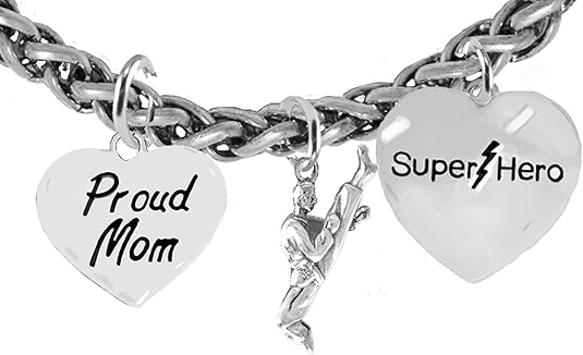 Martial Arts, Kickboxing Jewelry, Karate Jewelry, Super Hero, Proud Mom,
