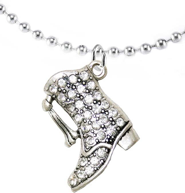 Drill Boot Crystal Necklace - Safe, Nickel, Lead & Cadmium Free!