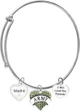 Army Madre, I Will Love You Forever, Hypoallergenic, Safe-Nickel Free, No Poisonous Lead Or Cadmium
