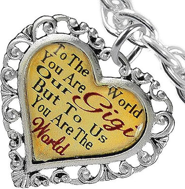 Gigi Heart Charm Bracelet Hypoallergenic, Safe, Nickel, Lead & Cadmium Free!