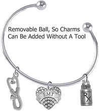 EMT, Add-A-Charm Bracelet, Hypoallergenic, Safe-Nickel, Lead, Free