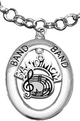 Band Mom, Hypoallergenic Adjustable Necklace, Safe-Nickel, Lead and Cadmium Free