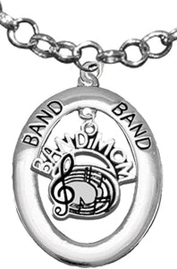 Band Mom, Hypoallergenic Adjustable Necklace, Safe-Nickel, Lead and Cadmium Free