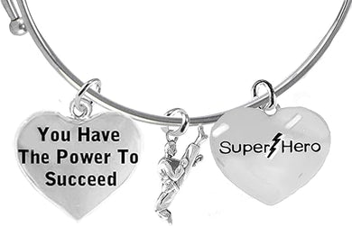 Martial Arts, Kickboxing Jewelry, Karate Jewelry, Super Hero, You Have The Power To Succeed, 