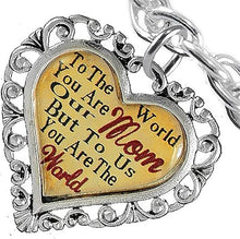 Mom Heart Charm Bracelet Hypoallergenic, Safe, Nickel, Lead & Cadmium Free!
