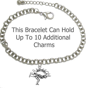 Swim Team Mom, Swimming Bracelet, Adjustable Hypoallergenic, Safe-Nickel, Lead & Cadmium Free!