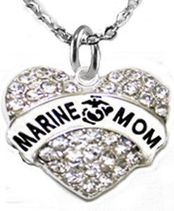 The Marine Mom Hypoallergenic Necklace, Safe-Nickel, Lead, Cadmium Free