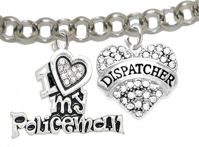Policeman's, I Love My Policeman, Dispatcher, Hypoallergenic, Safe-Nickel, Lead, Free