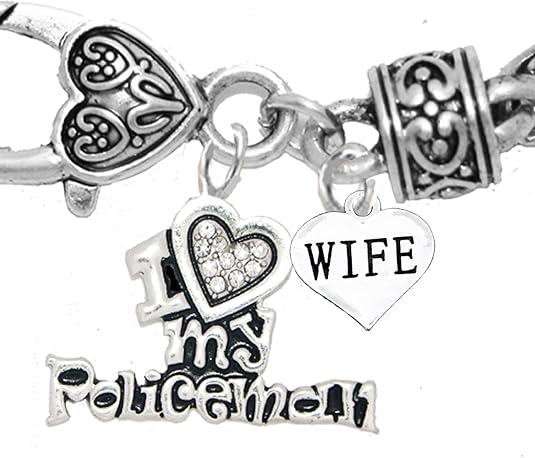 Policeman's, I Love My Policeman, Wife, Hypoallergenic, Safe-Nickel, Lead, Free
