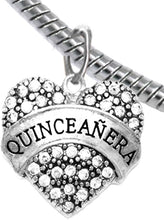 The Perfect Gift, Quinceanera Genuinie Crystal Heart, Hypoallergenic Adjustable Bracelet, Safe-Nickel, Lead & Cadmium Free!