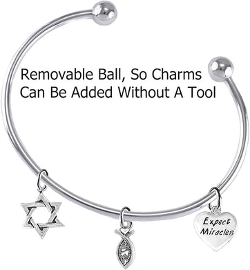 Messianic Christian Bracelet, Hypoallergenic, Safe-Nickel, Lead, Cadmium Free, Adjustable Bracelet
